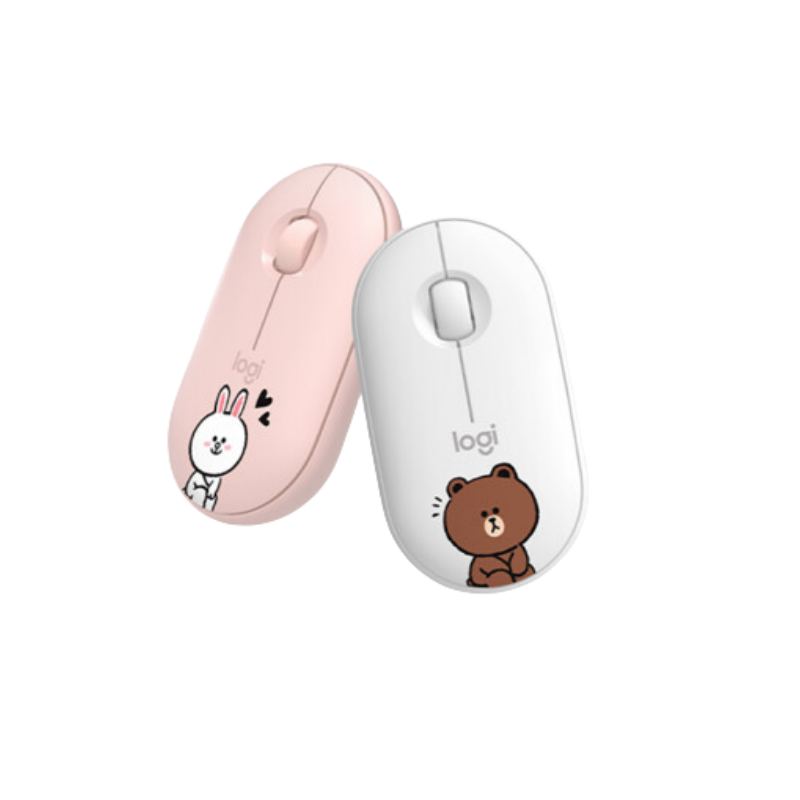 罗技 LOGITECH 布朗熊 无线蓝牙鼠标 静音鼠标 LINE FRIENDS系列 计价单位:个