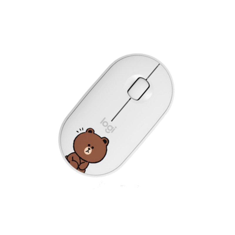 罗技 LOGITECH 布朗熊 无线蓝牙鼠标 静音鼠标 LINE FRIENDS系列 计价单位:个