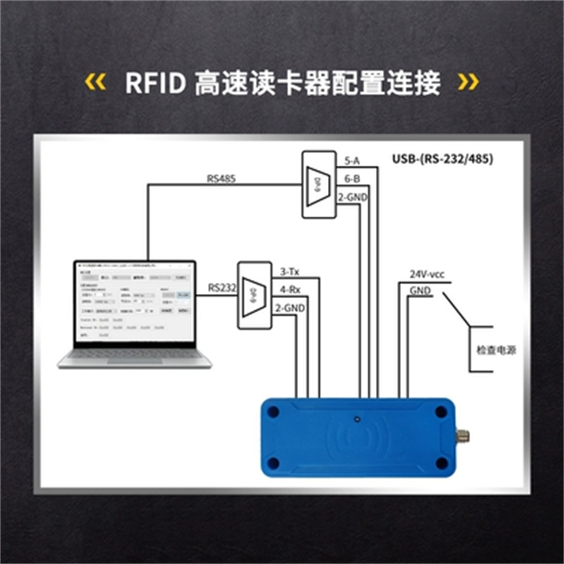 DM  D-RFV3-134K2 AGV读卡器  RFID站点识别高速不漏读工业防水 计价单位:个