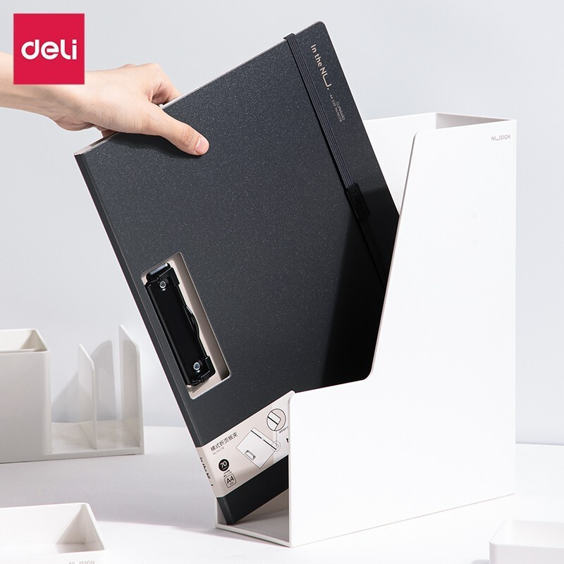 得力 deli NS178 折页文件夹 A4 纽赛 横式 黑烟色 单只 计价单位:个 得力 deli NS178 折页文件夹 A4 纽赛 横式 黑烟色 单只 计价单位:个
