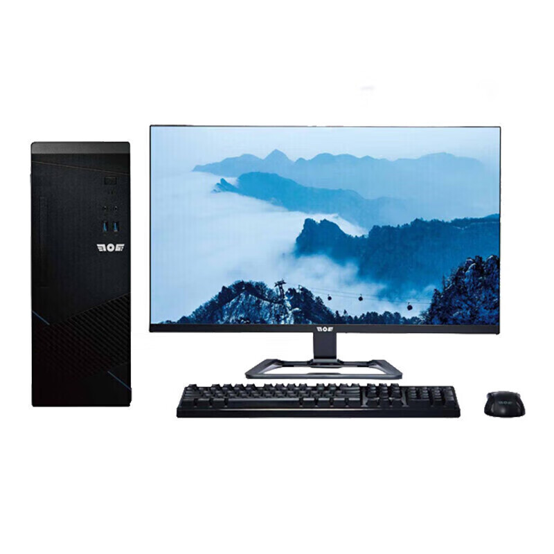 天玥  TR1175 台式机电脑 龙芯3A4000 8G 120G+1T 23.8英寸显示器 麒麟系统 计价单位:台