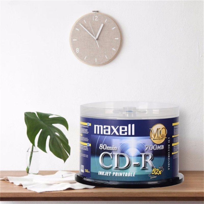 麦克赛尔 maxell 52速700MB CD-R光盘 桶装50片 计价单位:桶