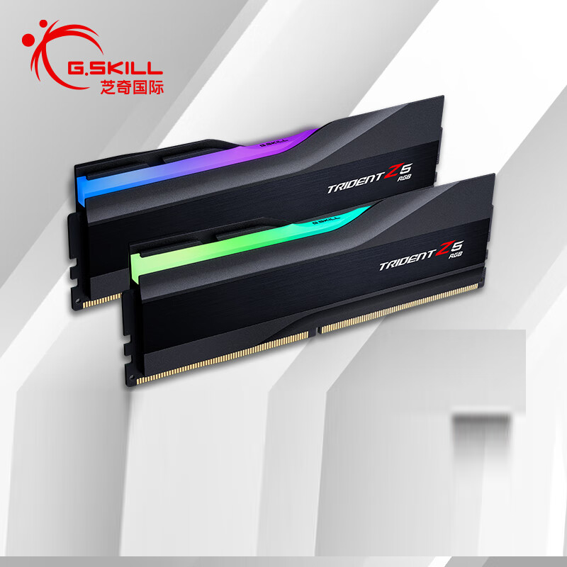 芝奇  F5-7200J3646F24GX2-TZ5RK 台式机内存条 48GB(24Gx2) DDR5 7200 幻锋戟RGB灯条  Intel XMP/C36黯夜黑   计价单位:套