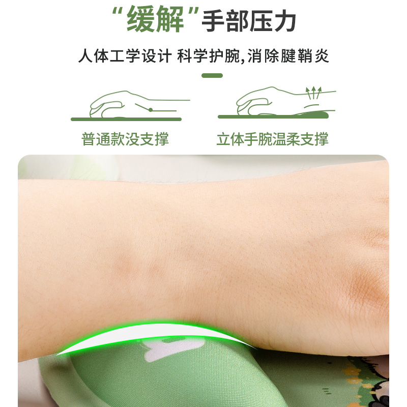 苏雅  SG-0216 可爱熊猫护腕鼠标垫 225*118mm 计价单位:个