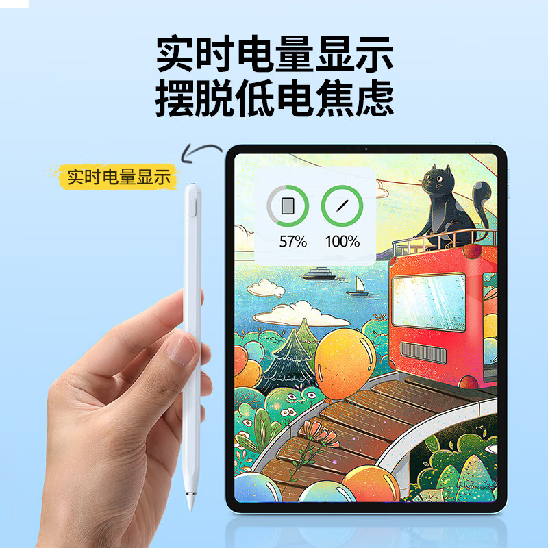 绿联 UGREEN 90915 iPad电容笔  支持苹果Appel pencil一代二代触屏平替  iPad2022/2021Pro/mini6/air 计价单位:个