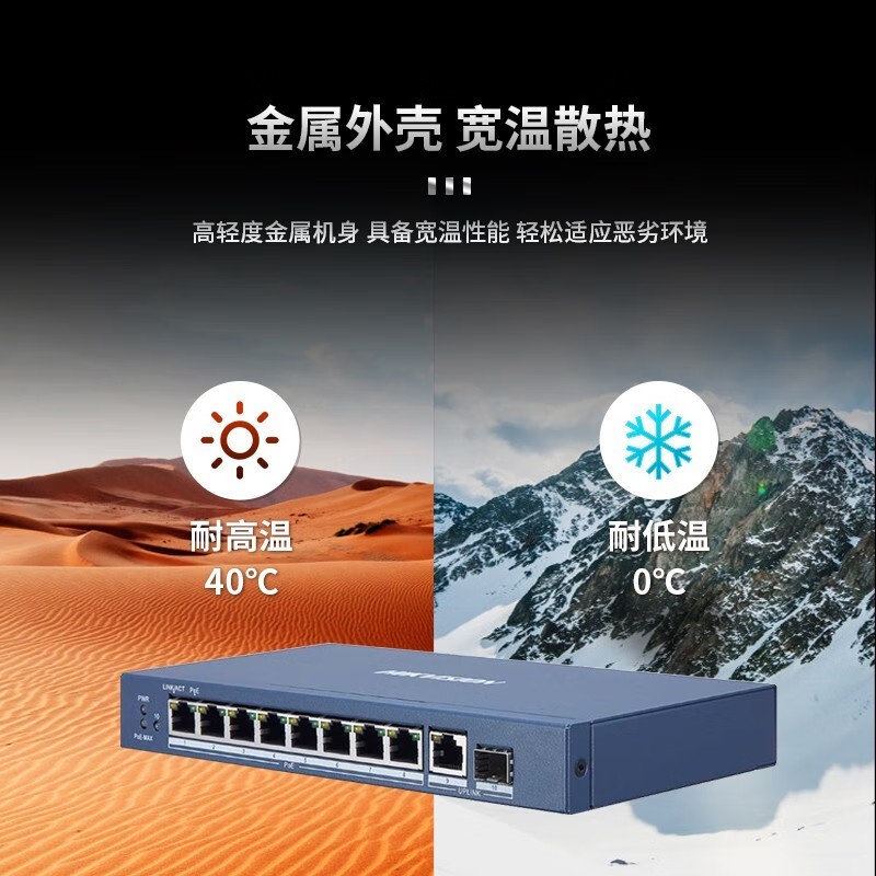 海康威视 HIKVISION DS-3E1510P-E 交换设备 光+电口 以太网 10 计价单位:台