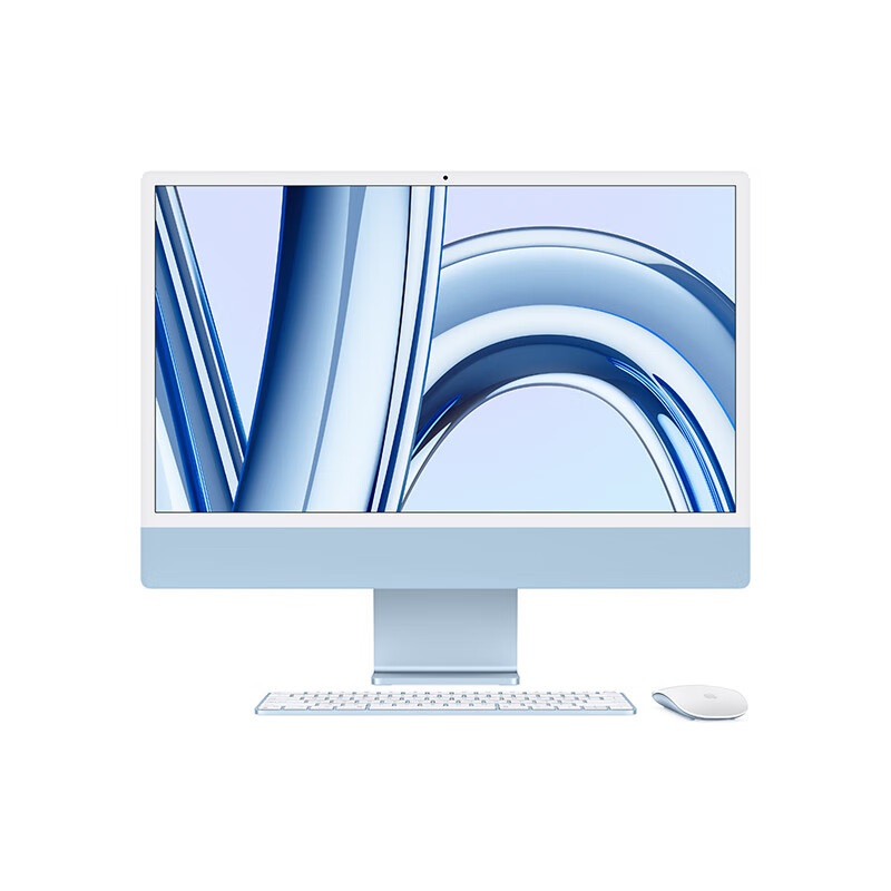 苹果 Apple iMac 一体式电脑主机 16G 512G 24英寸 蓝色 计价单位:台