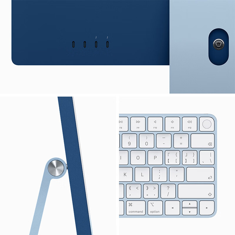 苹果 Apple iMac 一体式电脑主机 16G 512G 24英寸 蓝色 计价单位:台