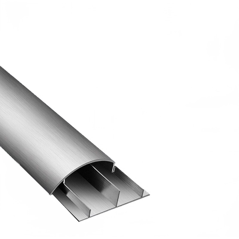 贝傅特  加厚8号 合金线槽板 明装耐踩走线槽 半圆弧形地面压线槽 特厚网线槽地线槽 1米/根 计价单位:根