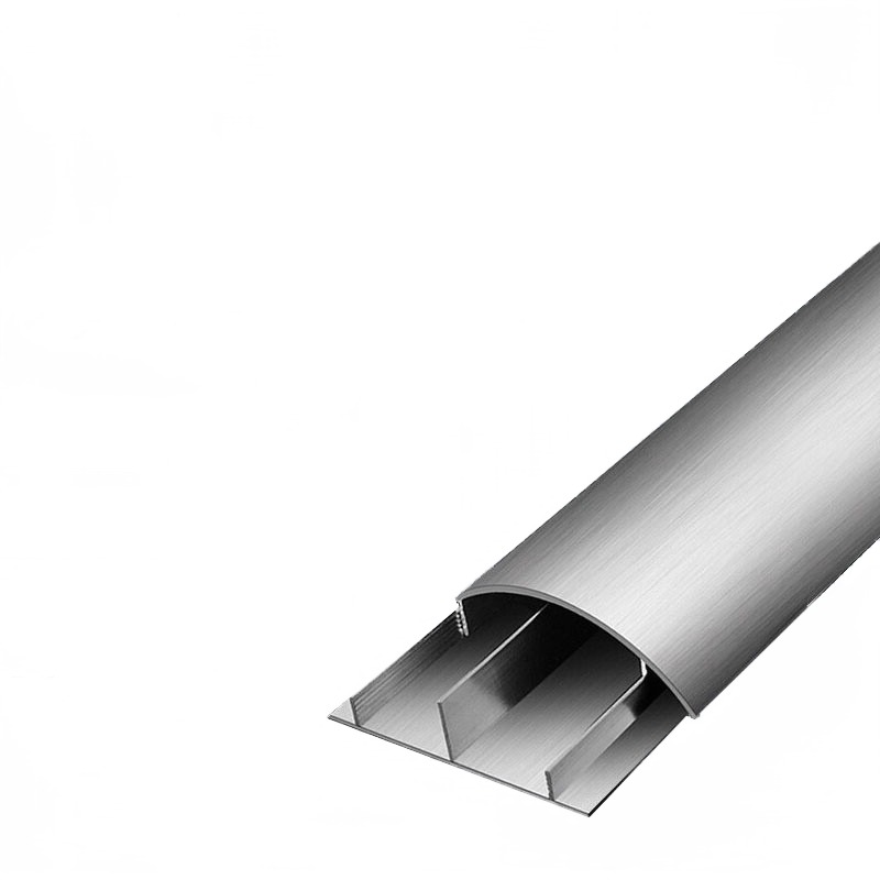 贝傅特  加厚8号 合金线槽板 明装耐踩走线槽 半圆弧形地面压线槽 特厚网线槽地线槽 1米/根 计价单位:根