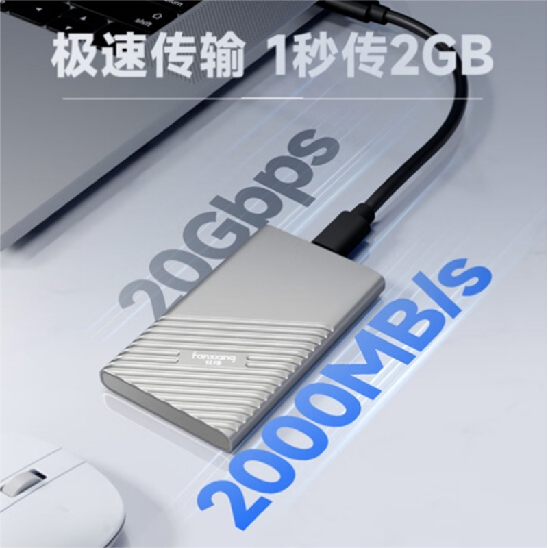梵想 fanxiang PS2000 移动固态硬盘 Type-c固态硬盘 USB3.2高速传输 长江存储晶圆 读速2000MB/s 计价单位:台