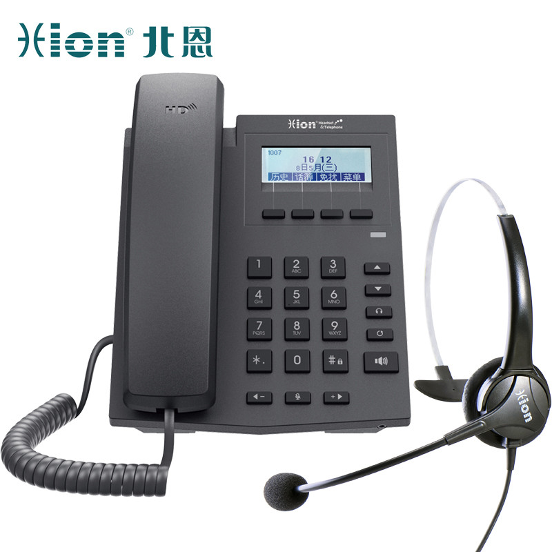 北恩 HION S900 IP电话机 SIP商务办公电话 配FOR600单耳耳机 计价单位:套