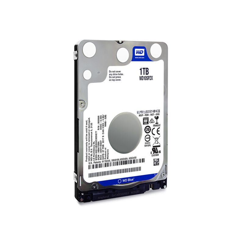 西部数据 WD WD10SPZX 笔记本机械硬盘  蓝盘 1TB 2.5英寸 7mmSATA接口1t  计价单位:个