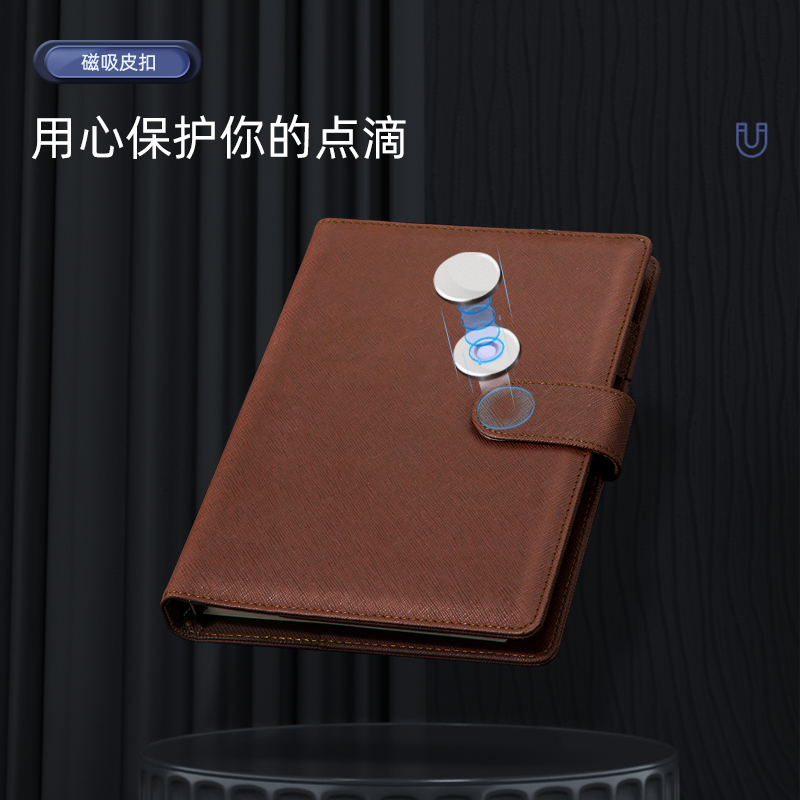 得力 deli 3151 25K100张商务活页笔记 棕色 计价单位:本
