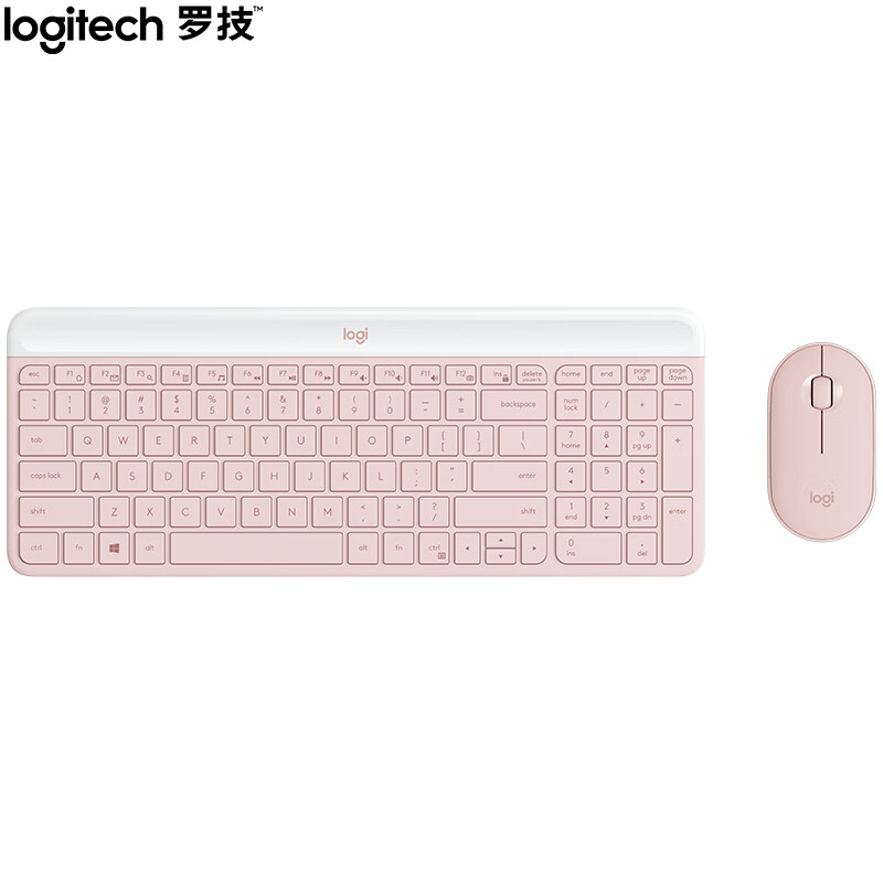 罗技 LOGITECH MK470 无线键鼠套装 超薄 粉色 计价单位:套