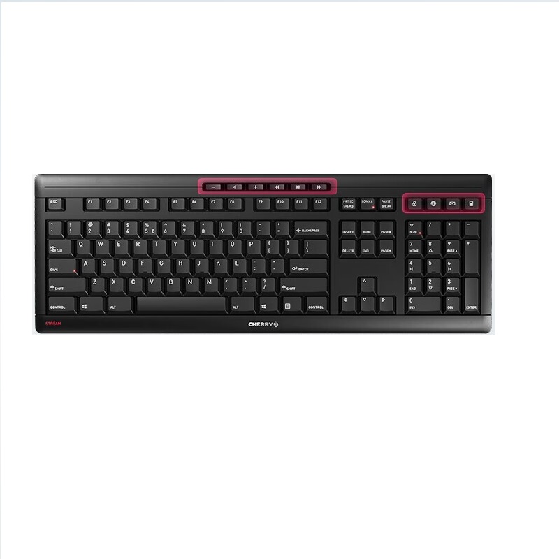 樱桃 CHERRY STREAM KEYBOARD 无线键盘套装 黑色 轻音 计价单位:套
