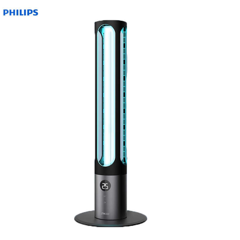 飞利浦 PHILIPS 36W 紫外线灯管消毒灯 移动式国产灯座 深空灰 雷达款 计价单位:套