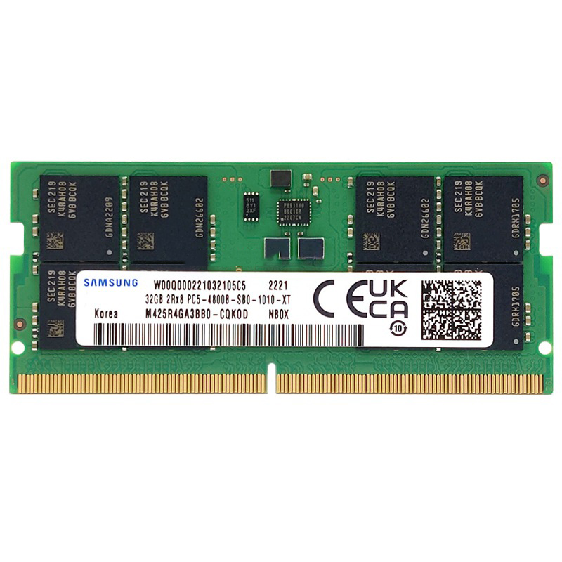 三星 SAMSUNG M425R4GA3BB0-CQK 笔记本内存条 32G DDR5 4800频率 计价单位:条