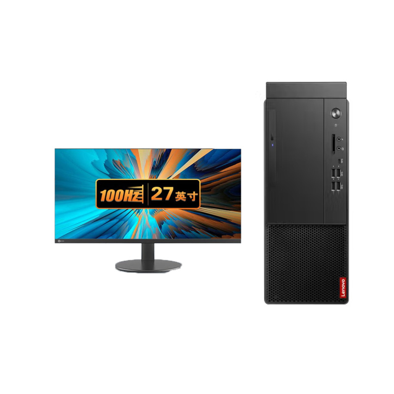 联想 Lenovo M650 W11台式机套装 A234 I5 12500 16G 512+1T 机械 27寸显示器 计价单位:套