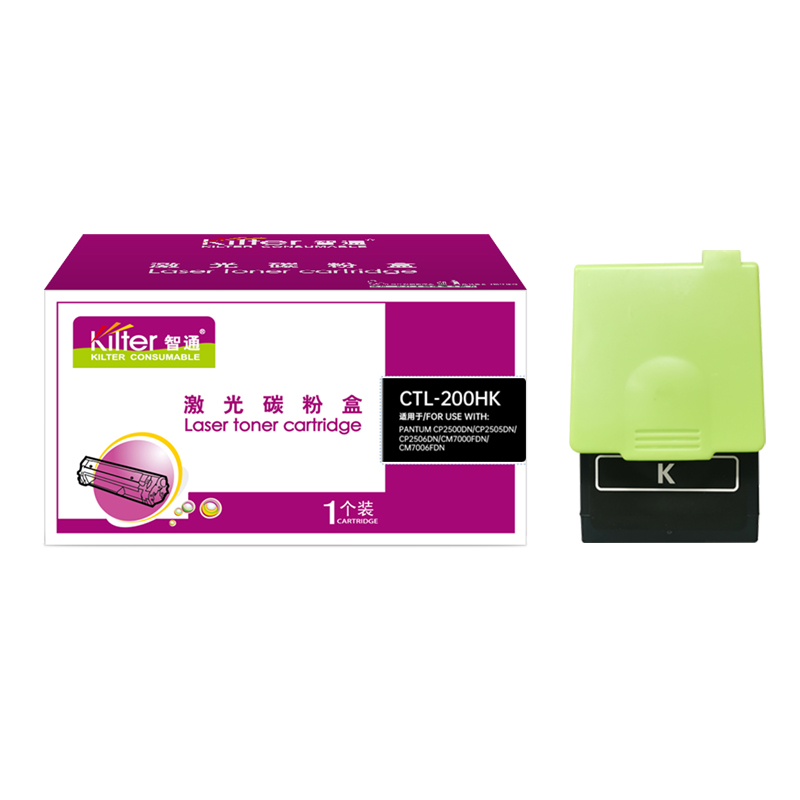 智通 KILTER KILTER CONSUMABLE CTL-200HK 粉盒 带芯片 黑色 4000页 适用于奔图PANTUM CP2500DN CP2505DN CP2506DN CM7000FDN CM7006FDN 计价单位:支