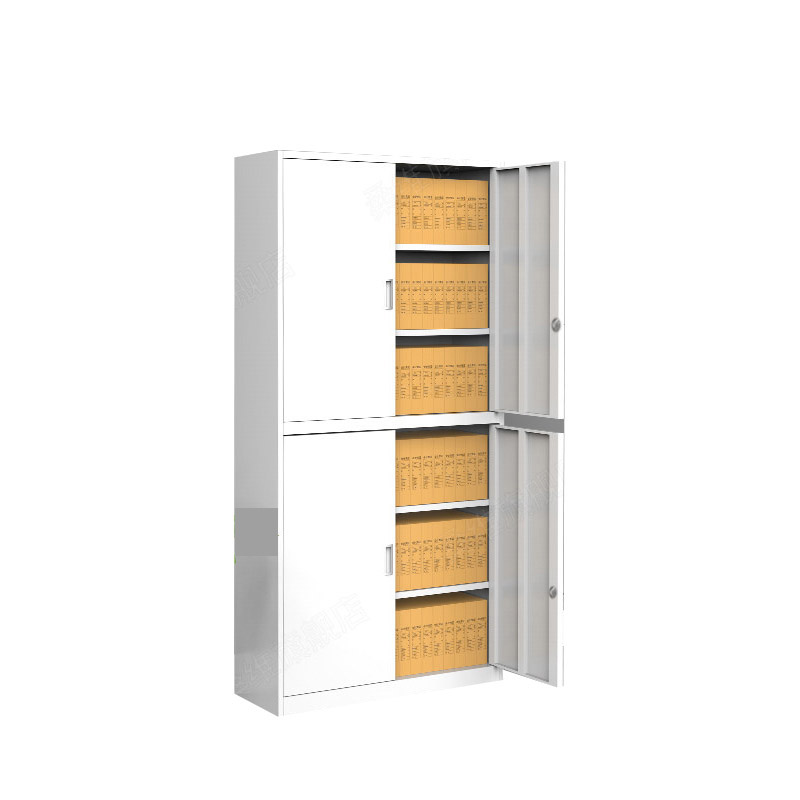 兆鹿  1800*850*390mm 钢制文件柜 6层双节 白色 计价单位:组