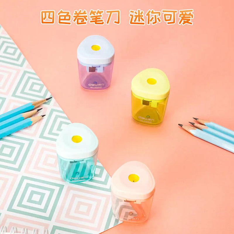 得力 deli 68661 迷你卷笔刀 12只/盒 计价单位:盒