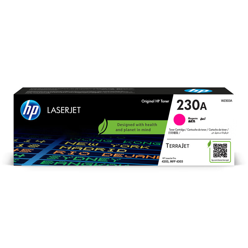 惠普 HP W2303A 原装 硒鼓 品红色 1800页 适用HP 4203cdn 4203dn 4203dw 4303dw 4303fdn 4303fdw 打印机 计价单位:支