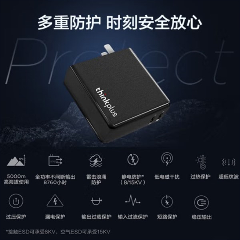 Thinkpad  135W 电源配适器套装 双口 Type-C快充 适用ThinkBook 14+16+16p笔记本电脑 计价单位:个