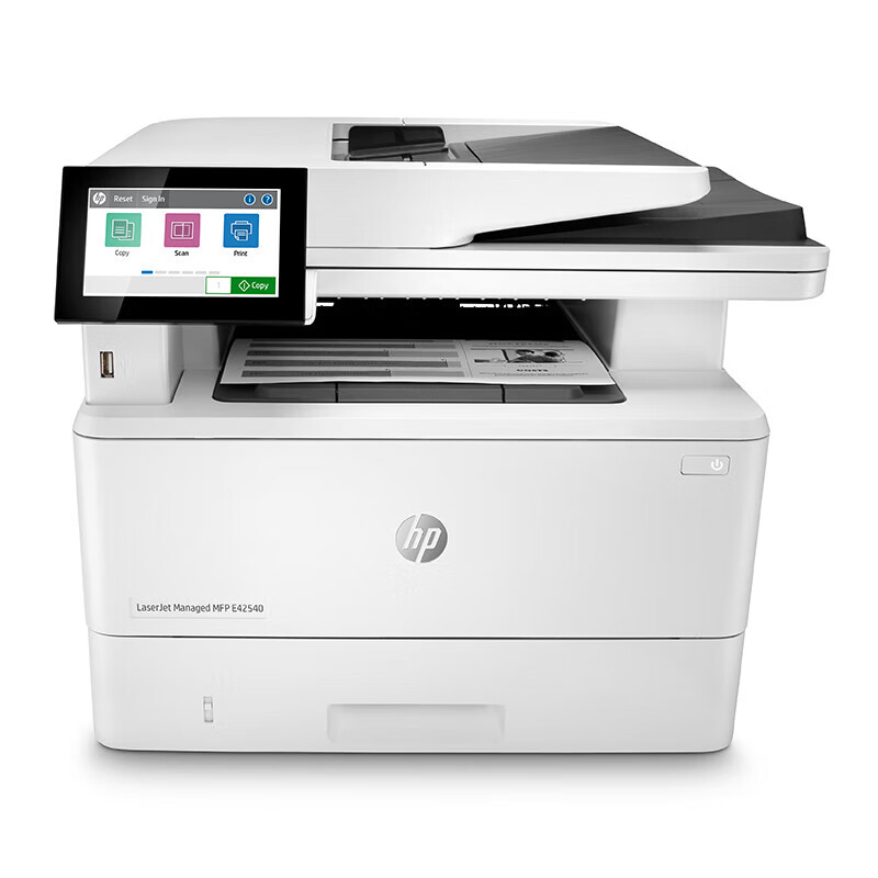 惠普 HP LaserJet Managed MFP E42540f A4幅面黑白激光打印机 白色 官方标配 计价单位:台