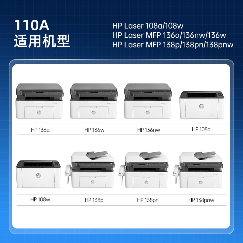 格之格  110a 硒鼓易加粉 硒鼓适用惠普mfp136w硒鼓 hp 136a 136nw 108w 108a 138pnw打印机 计价单位:个