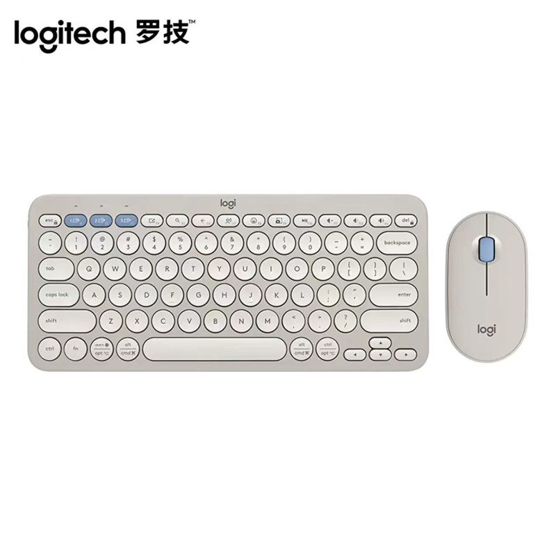 罗技 LOGITECH PEBBLE 2 COMBO 无线键鼠套装 烟云灰 计价单位:套