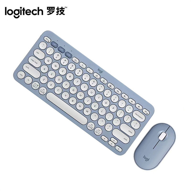 罗技 LOGITECH PEBBLE 2 COMBO 无线键鼠套装 品月蓝 计价单位:套