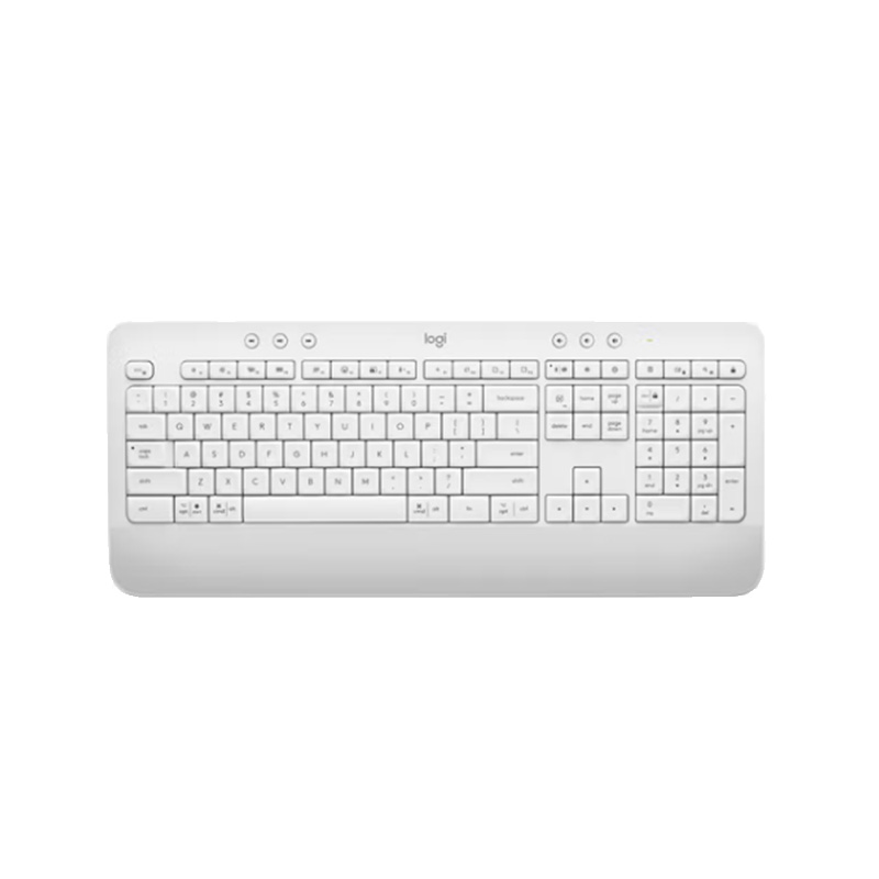 罗技 LOGITECH K650 轻薄多设备无线键盘 白色 计价单位:个