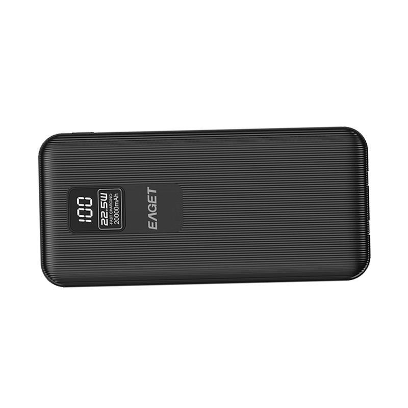 忆捷 EAGET EQ202-黑色 移动电源 22.5W 自带双线智能数显20000毫安 计价单位:个