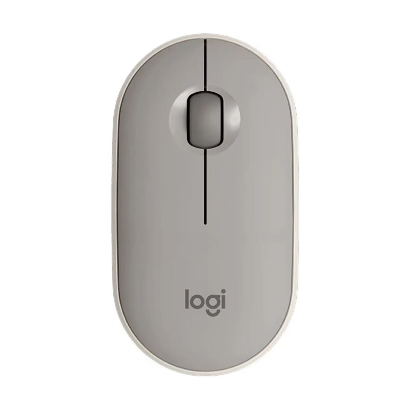 罗技 LOGITECH Pebble 鹅卵石轻薄型静音鼠标 烟云灰 计价单位:个