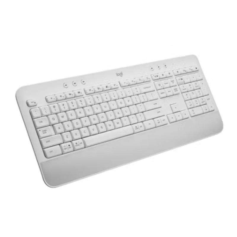 罗技 LOGITECH K650 轻薄多设备无线键盘 白色 计价单位:个