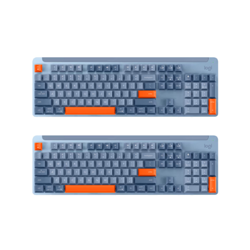 罗技 LOGITECH K865 无线机械键盘 红轴 一键三连 雾霭蓝 计价单位:个