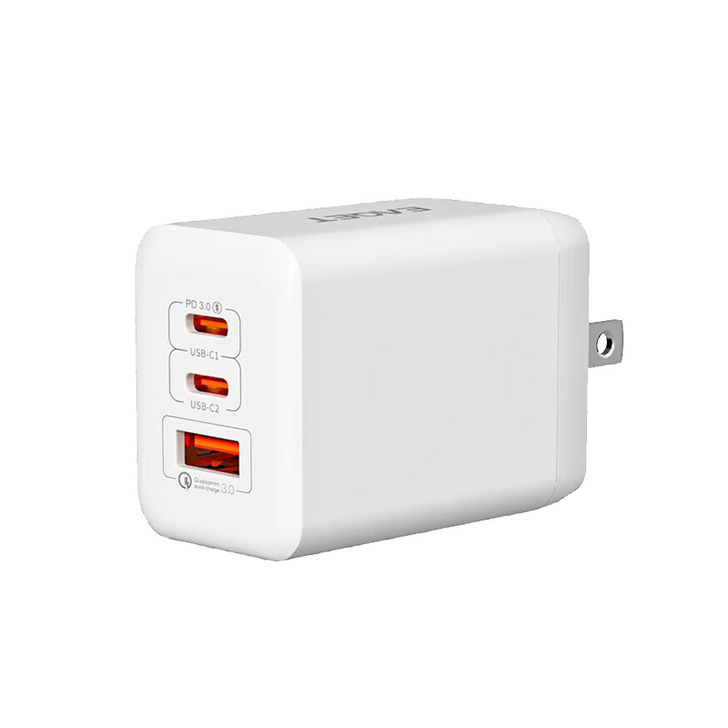 忆捷 EAGET EA6501 便携氮化镓三口充电器 65W 白色 计价单位:个
