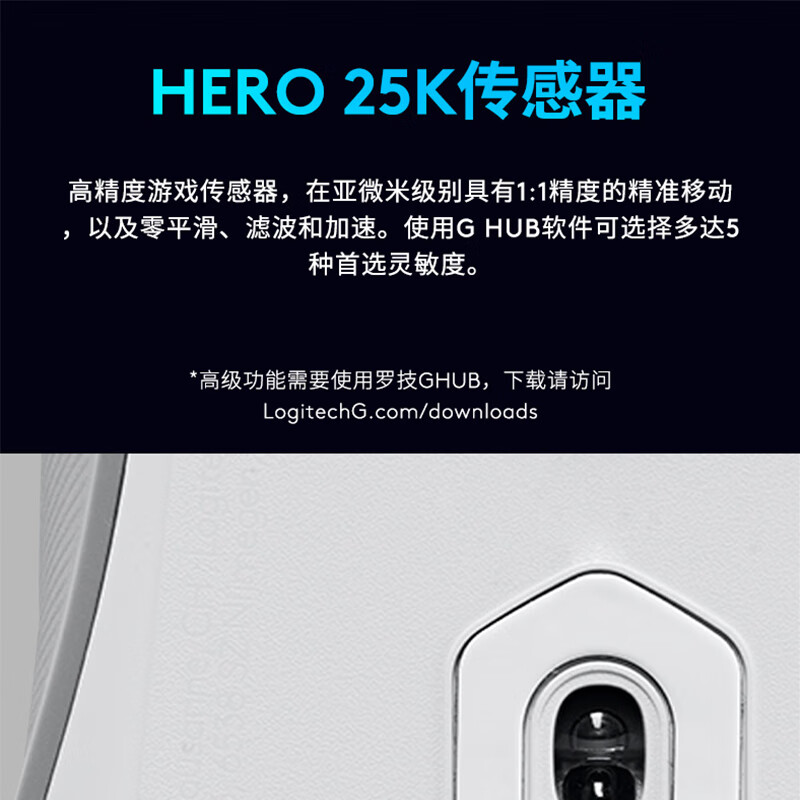 罗技 LOGITECH G502 X plus 无线鼠标 白色 计价单位:个