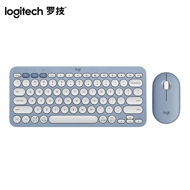 罗技 LOGITECH PEBBLE 2 COMBO 无线键鼠套装 品月蓝 计价单位:套