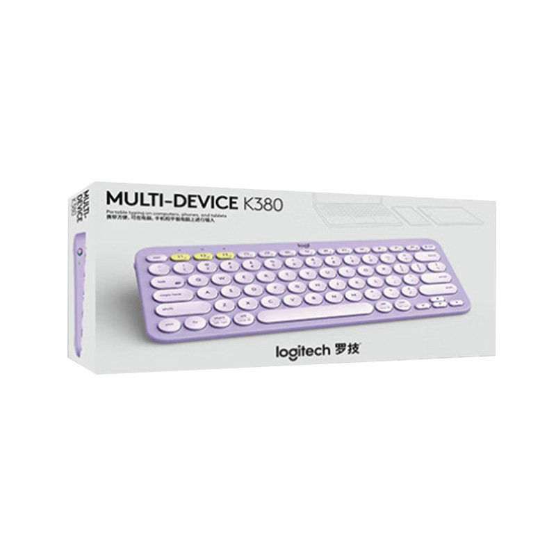 罗技 LOGITECH K380 多设备蓝牙键盘 限量版 星幕紫 计价单位:个