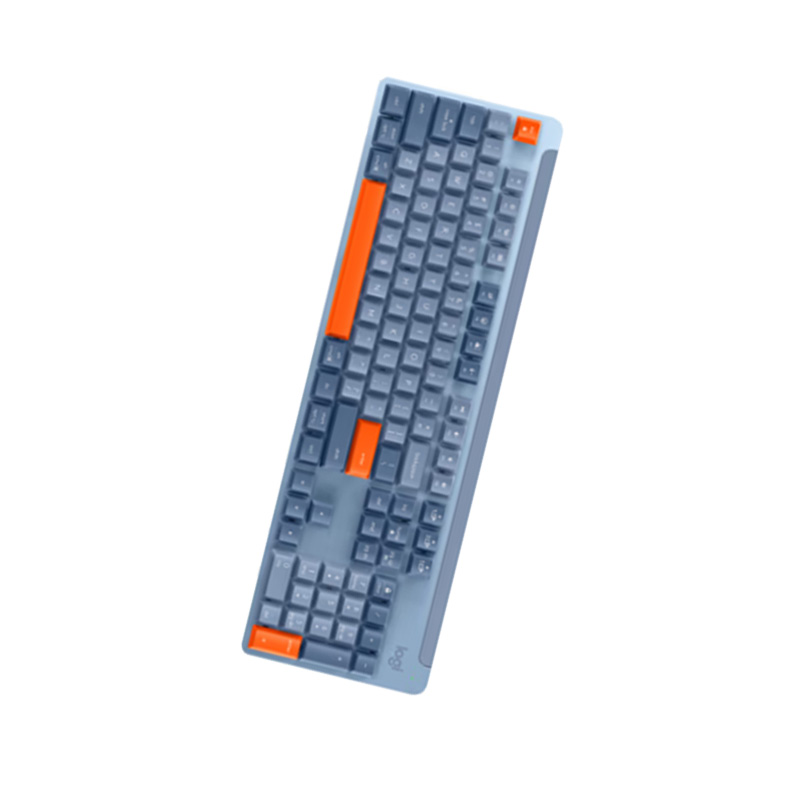 罗技 LOGITECH K865 无线机械键盘 红轴 一键三连 雾霭蓝 计价单位:个
