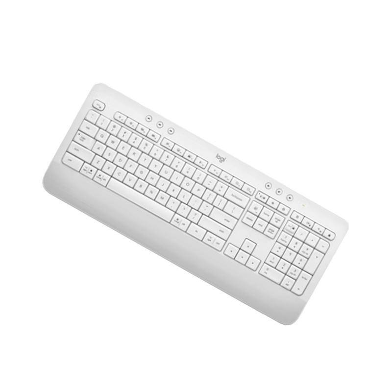 罗技 LOGITECH K650 轻薄多设备无线键盘 白色 计价单位:个