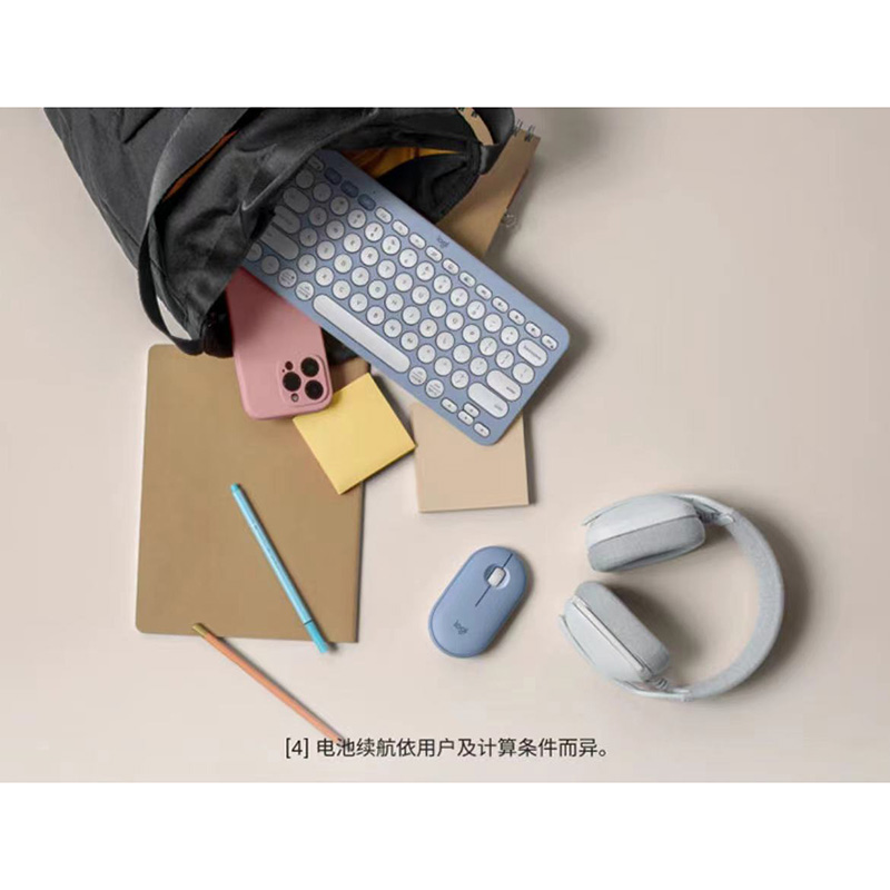 罗技 LOGITECH PEBBLE 2 COMBO 无线键鼠套装 品月蓝 计价单位:套