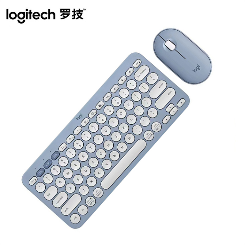 罗技 LOGITECH PEBBLE 2 COMBO 无线键鼠套装 品月蓝 计价单位:套