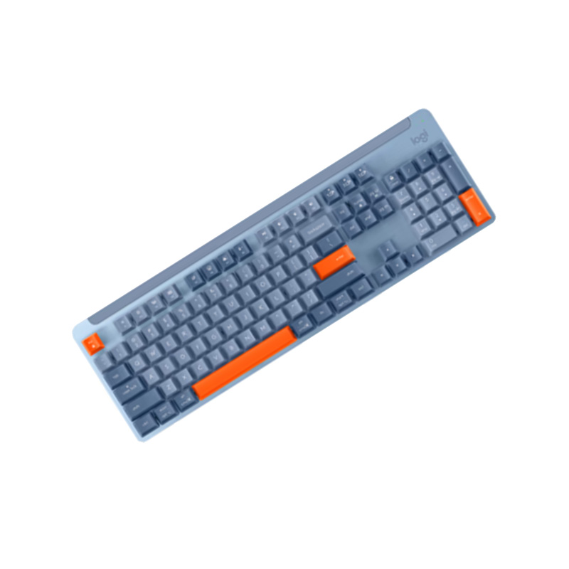 罗技 LOGITECH K865 无线机械键盘 红轴 一键三连 雾霭蓝 计价单位:个