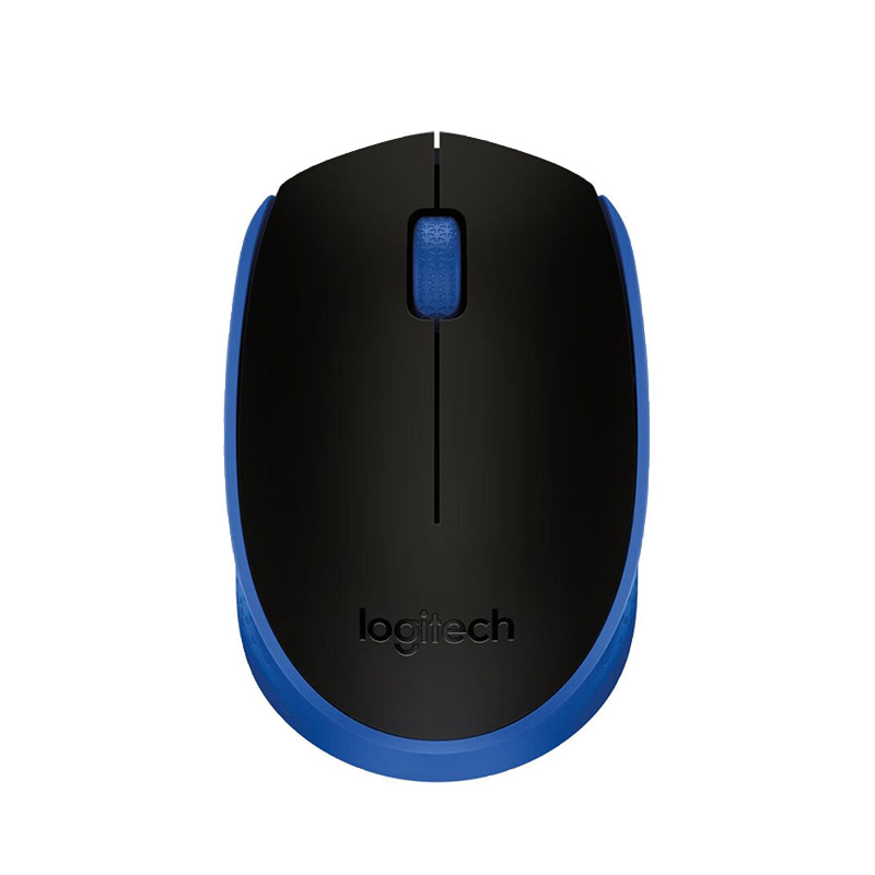 罗技 LOGITECH M171 无线鼠标 黑色蓝边 计价单位:个