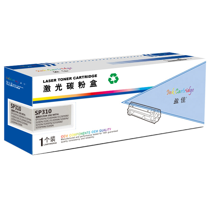 盈佳 INK CARTRIDGE SP310 硒鼓 商专版 黑色 3500页适用于理光Ricoh SP 312DNW 312SFNw 310DN 310SFN 计价单位:支
