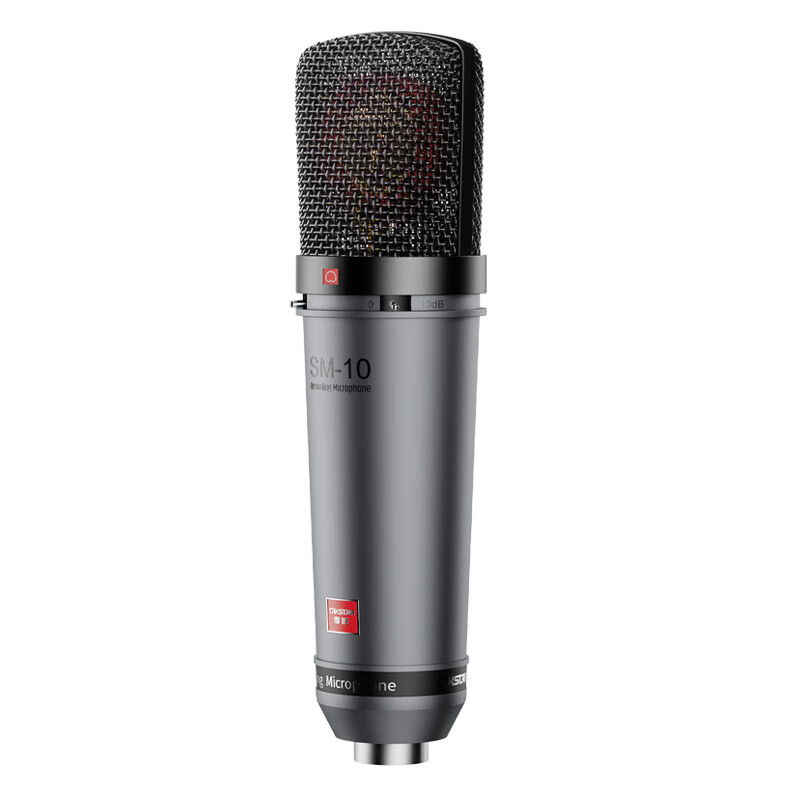 得胜 TAKSTAR SM-10 专业录音麦克风 48V 灰色 计价单位:支