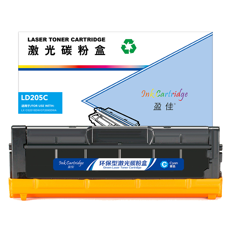 盈佳 INK CARTRIDGE LD205C 硒鼓 商专版 青色 4000页适用于联想Lenovo CS2010DW CF2090DWA 计价单位:支